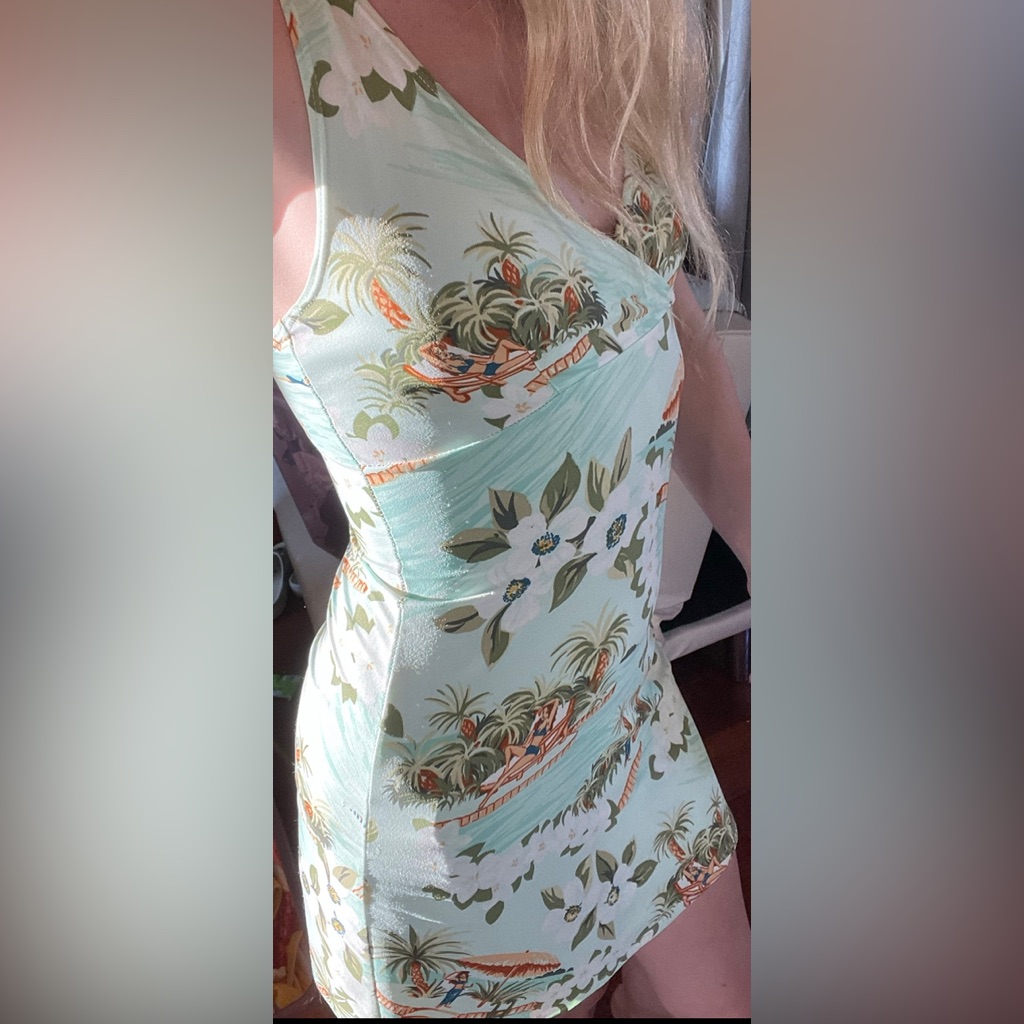 Tahiti Teal Swim Cover Up/ Resort Wear Xs